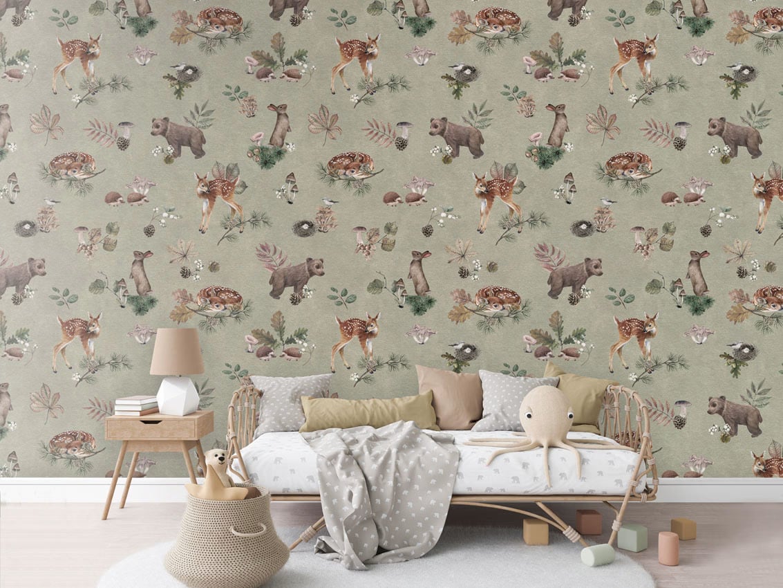 Forest Gathering - Green styled in a room