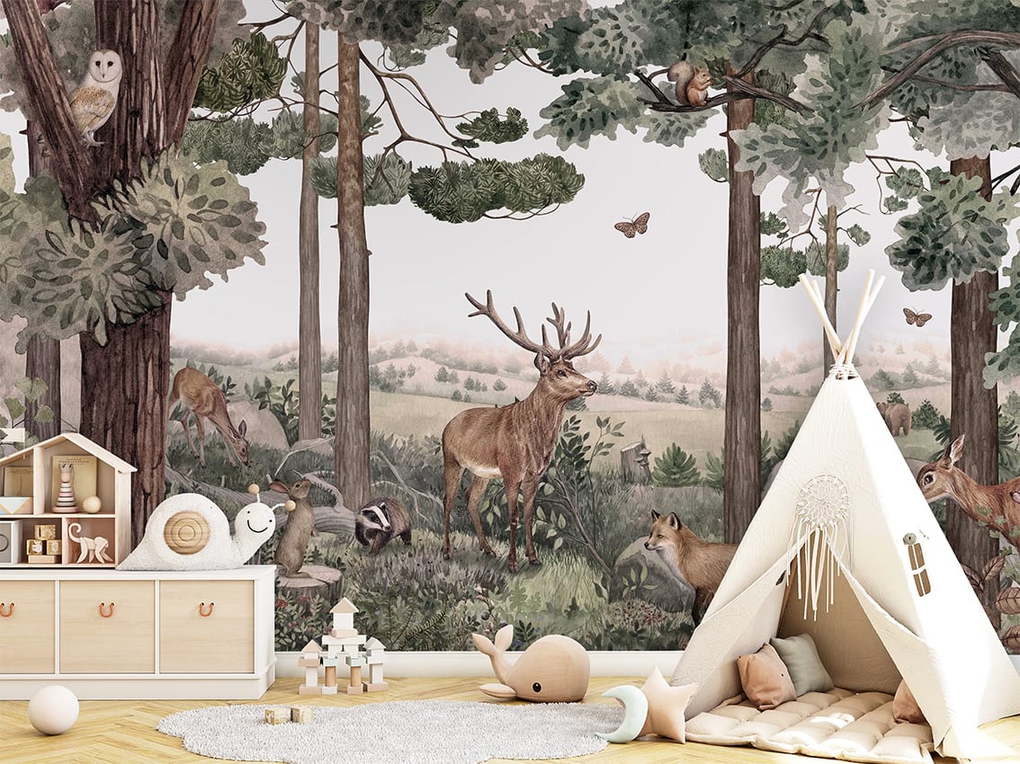 Forest Jive styled in a room