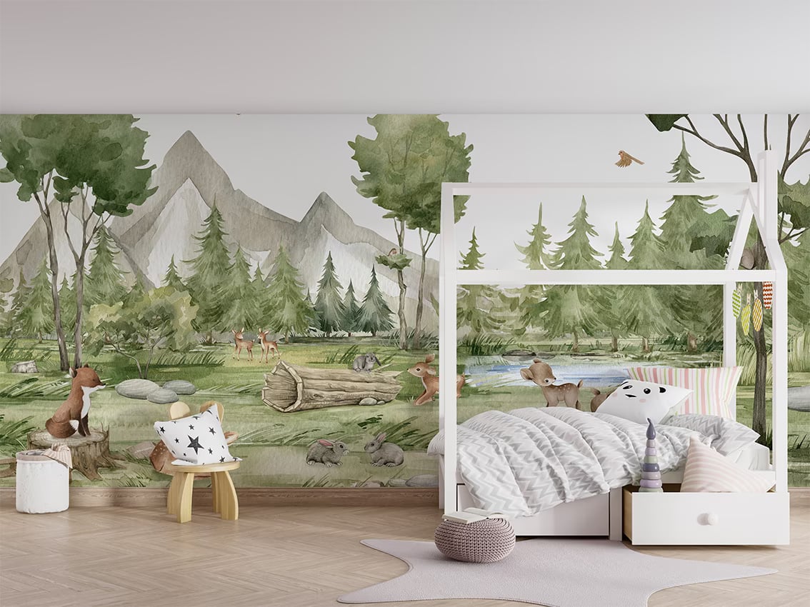 Forest Joy styled in a room