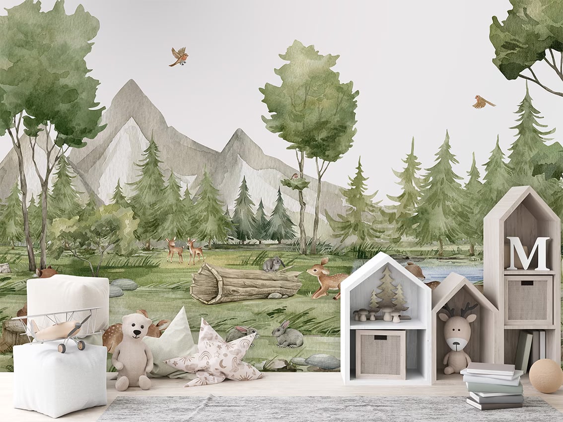 Forest Joy styled in a room