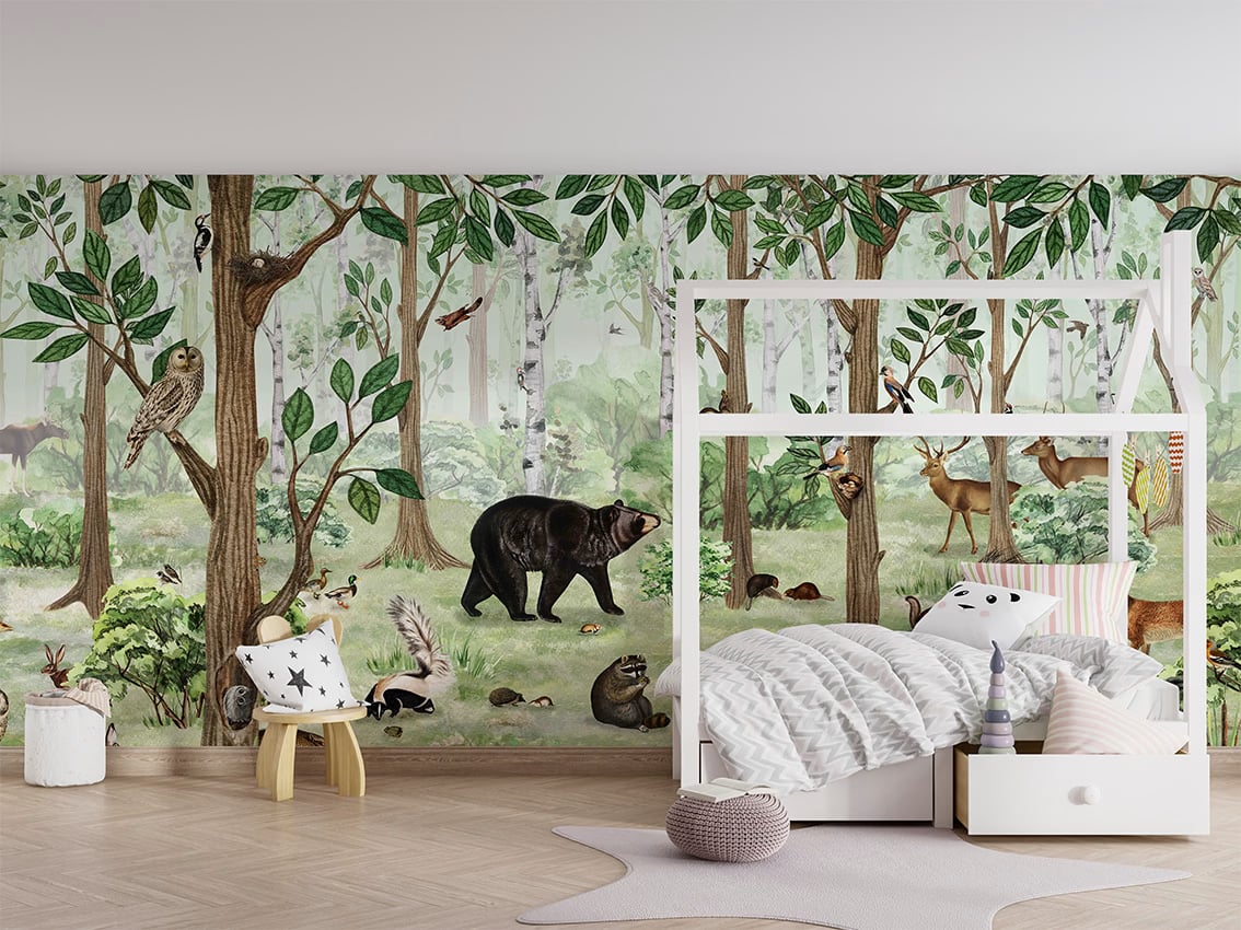 Forest Lookbook styled in a room