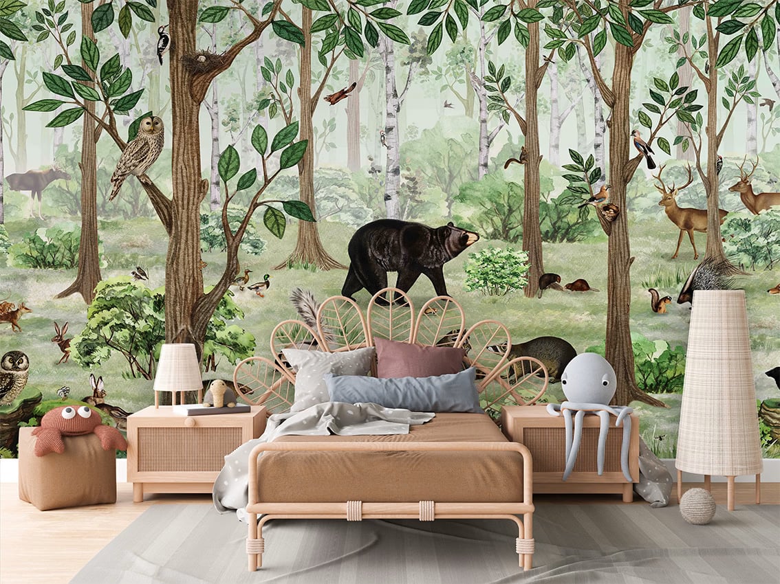 Forest Lookbook styled in a room
