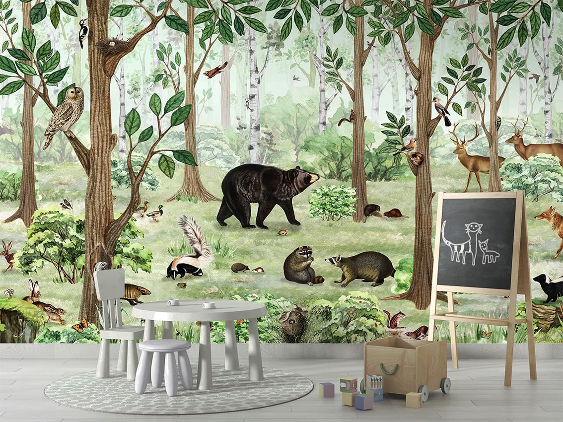 Forest Lookbook styled in a room
