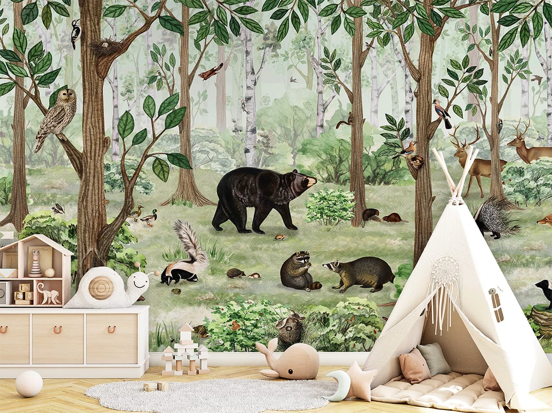 Forest Lookbook styled in a room
