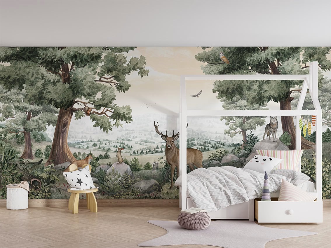 Forest Vista styled in a room