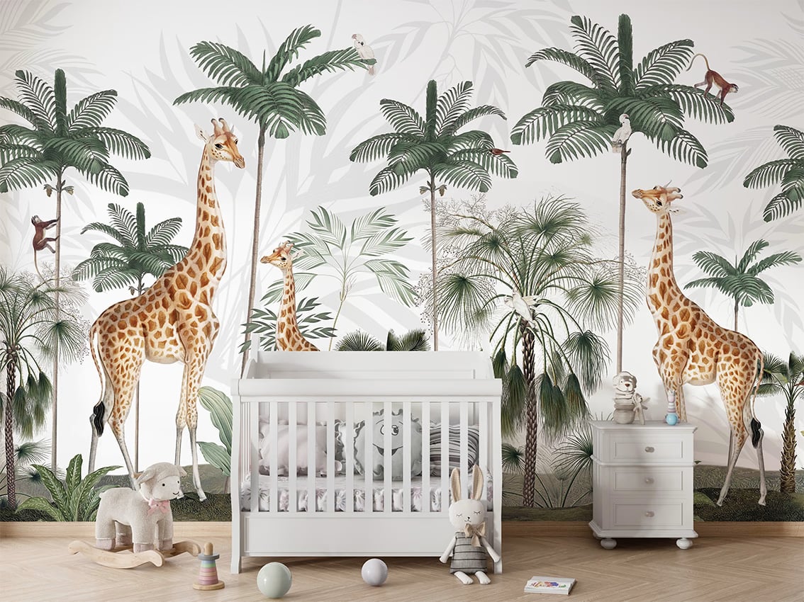 Gracious Giraffes styled in a room
