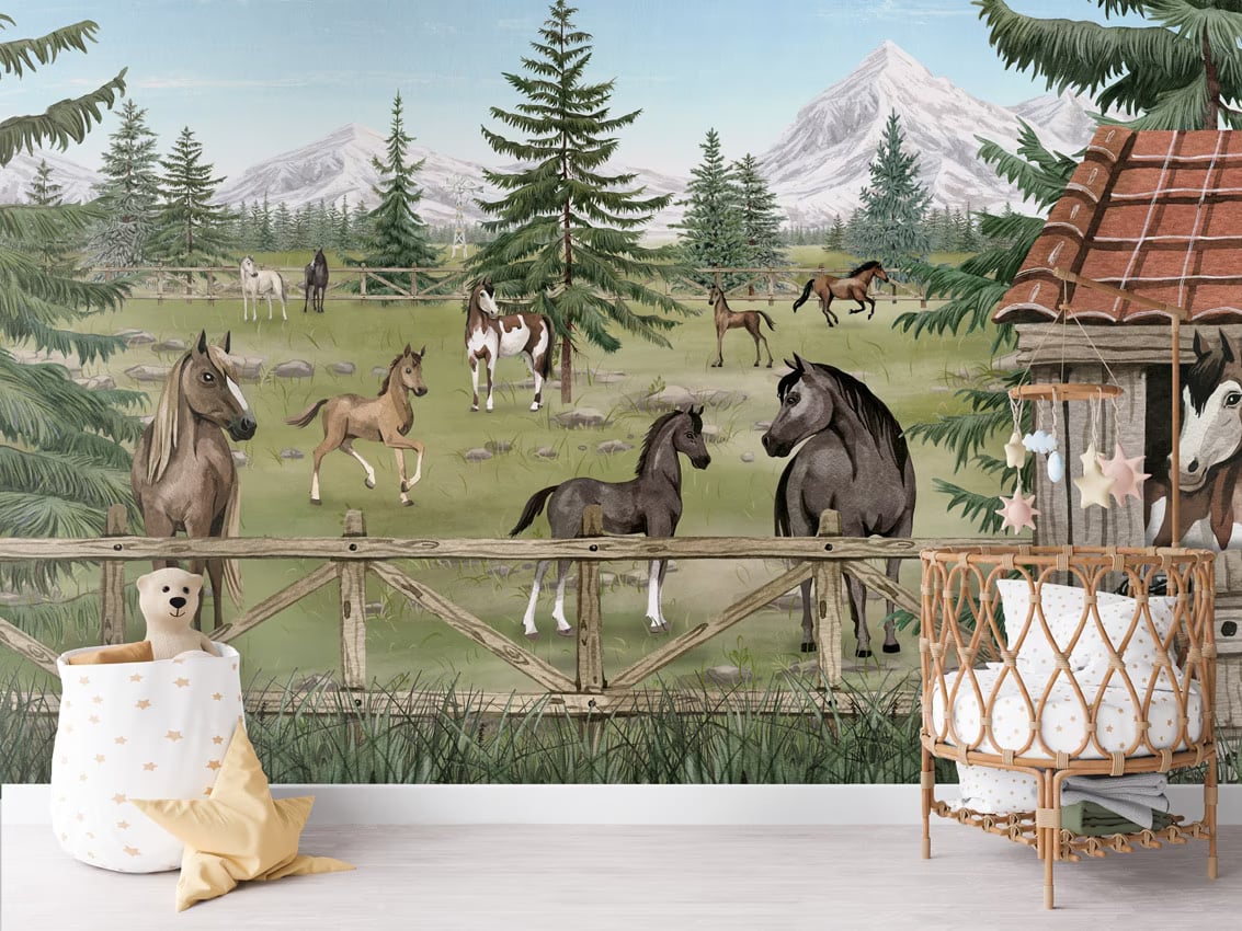 Horse Haven styled in a room