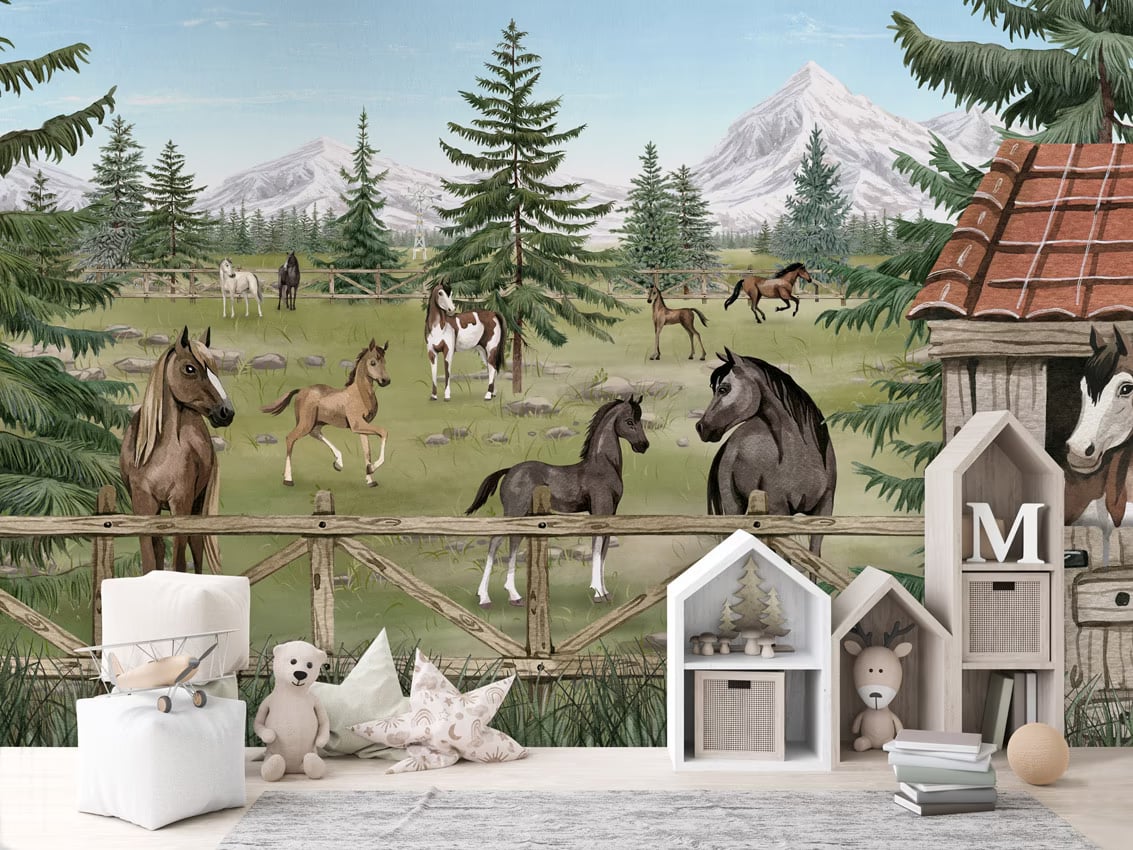 Horse Haven styled in a room