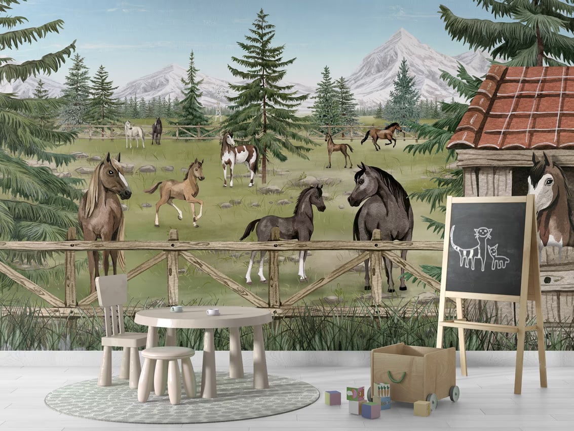 Horse Haven styled in a room