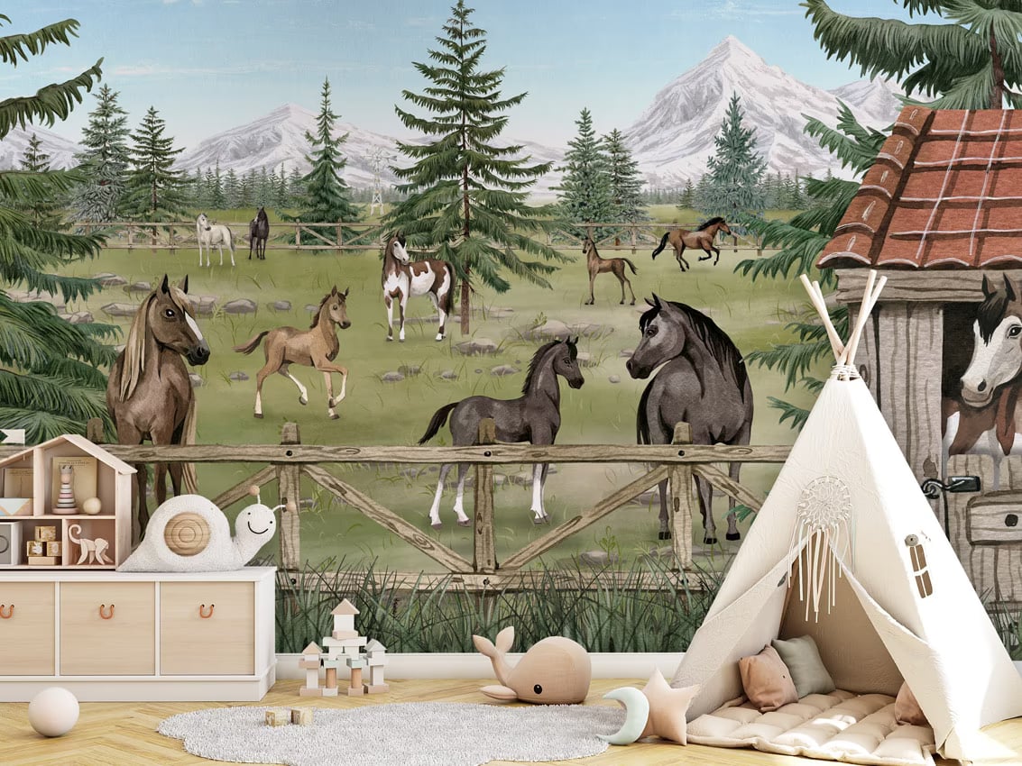 Horse Haven styled in a room