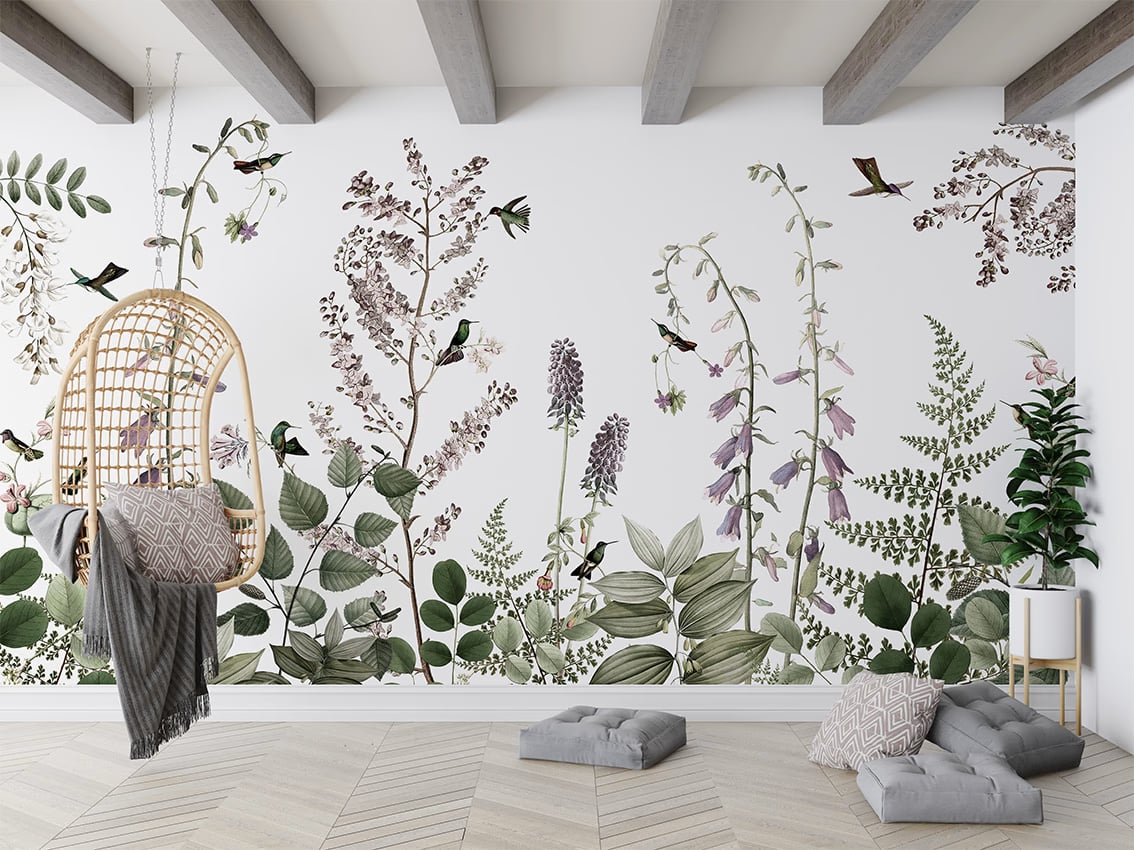 Hummingbird Hedge styled in a room