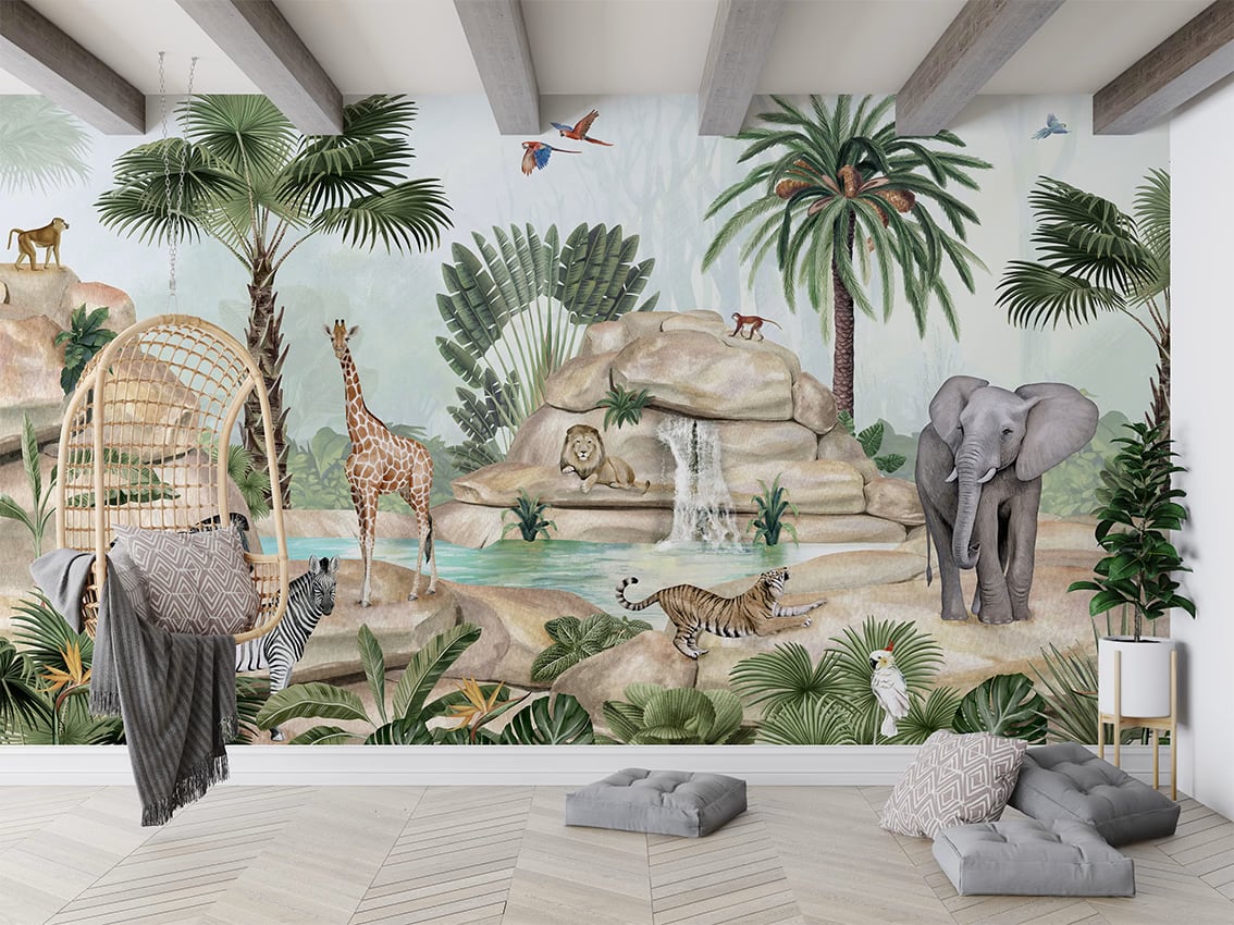 Jolly Jungle styled in a room