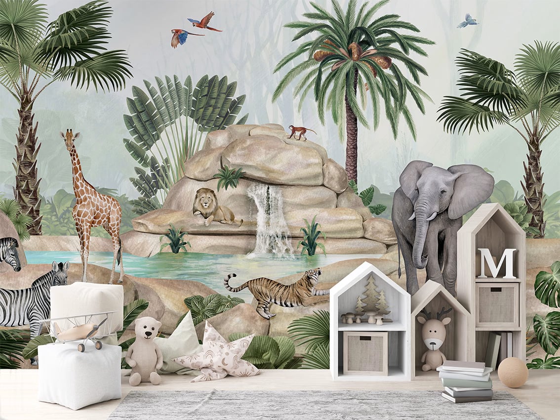Jolly Jungle styled in a room