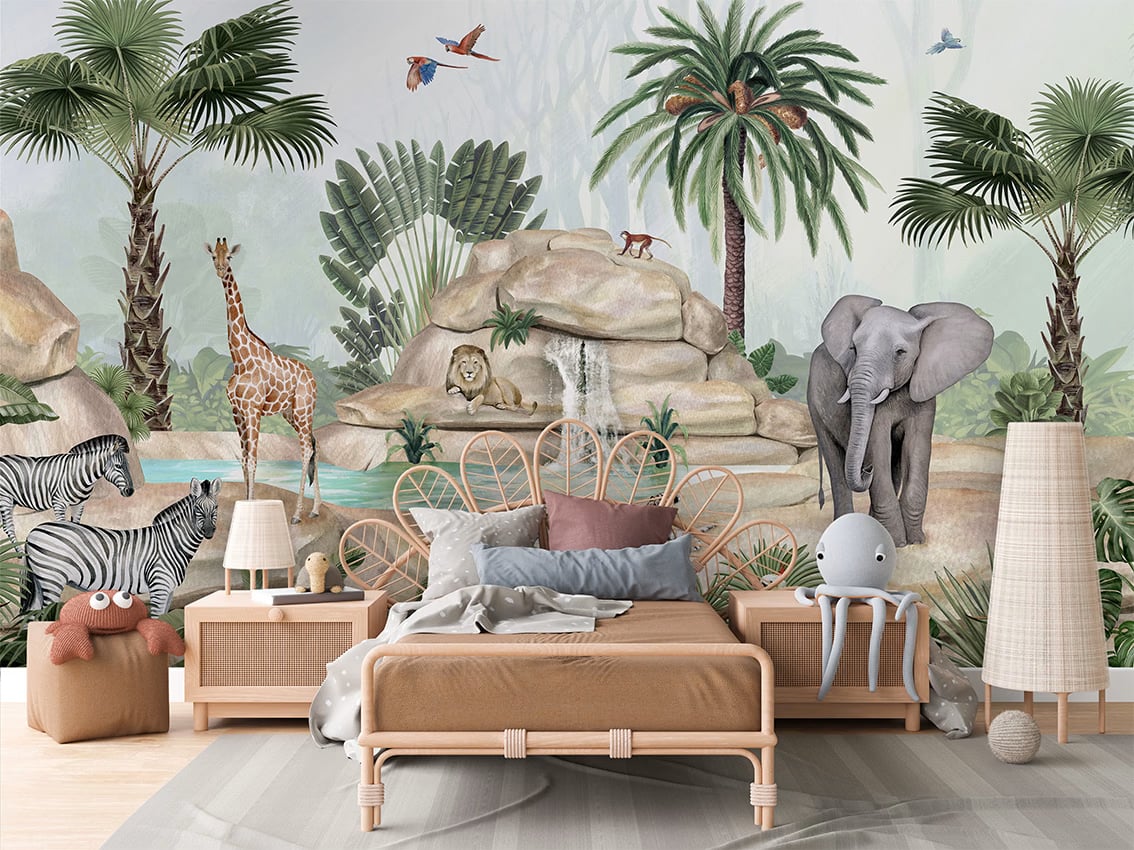 Jolly Jungle styled in a room