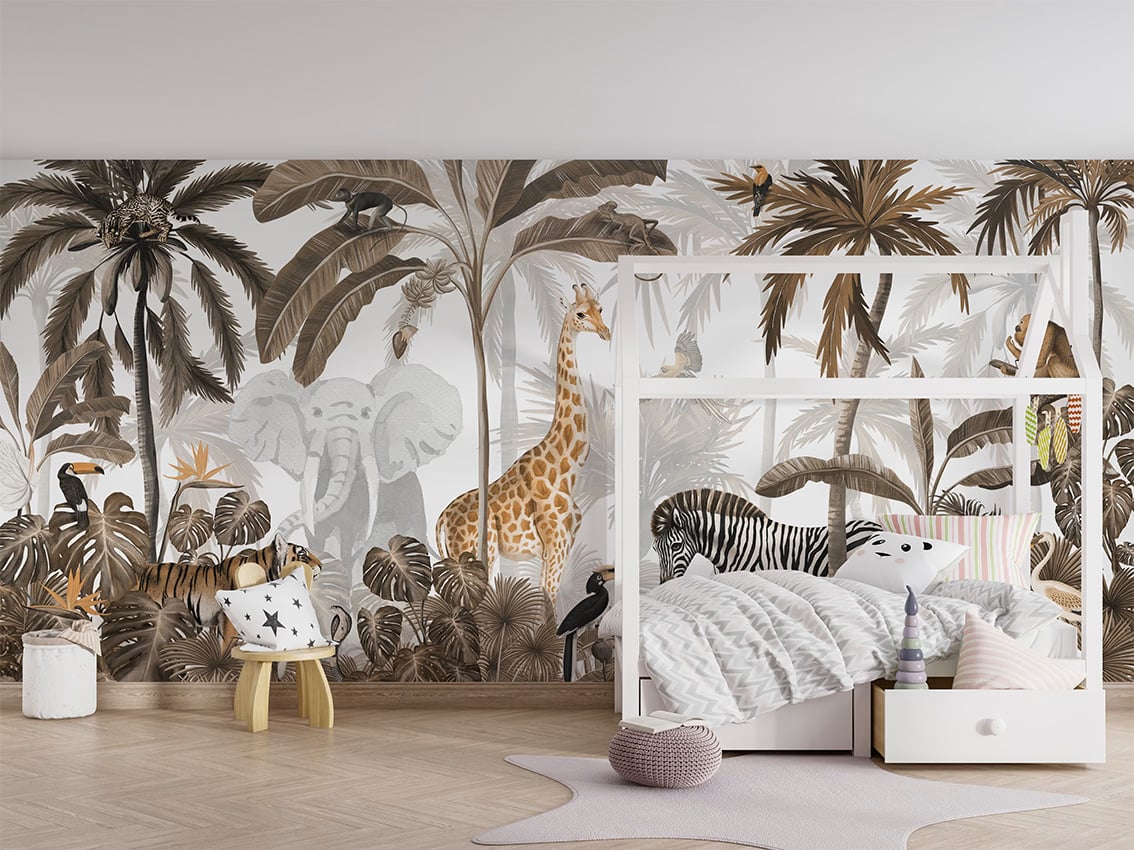 Jungle Jive - Sepia styled in a room
