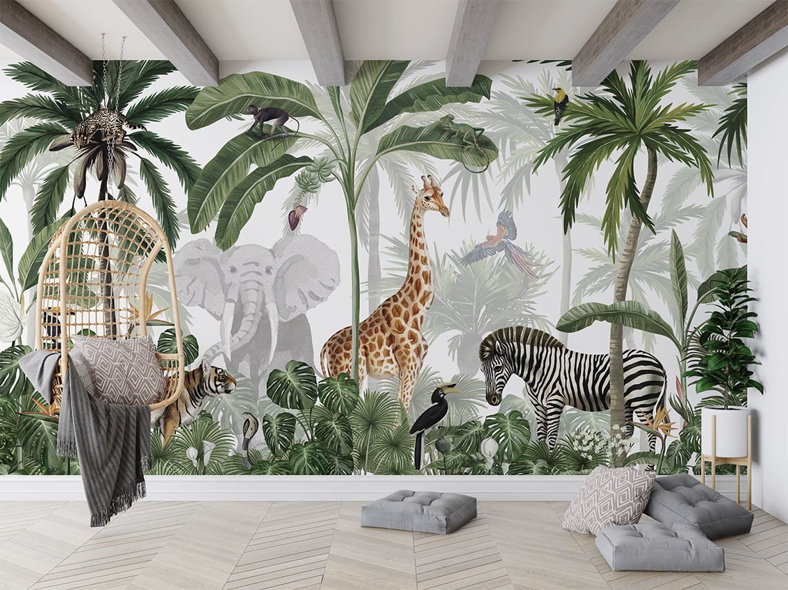 Jungle Jive styled in a room