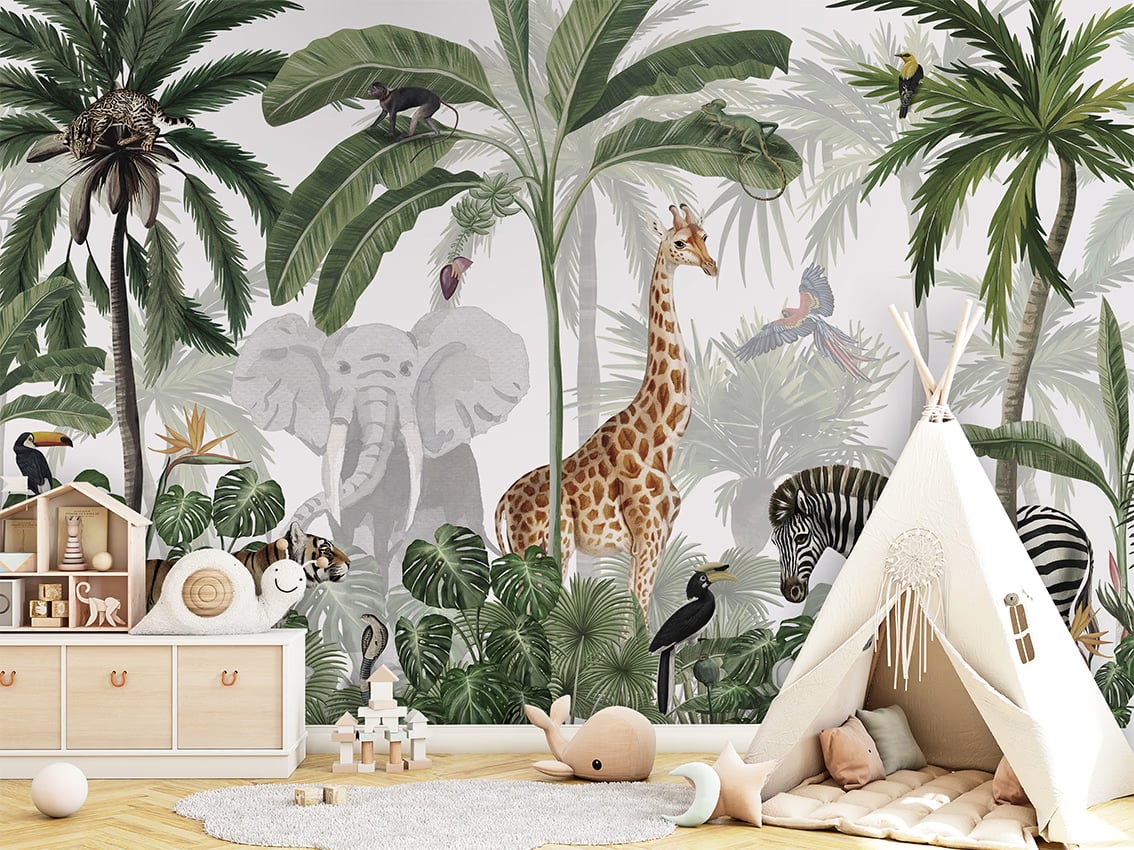 Jungle Jive styled in a room