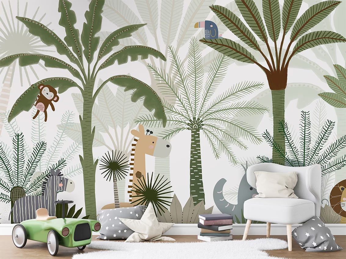 Jungle Joy styled in a room