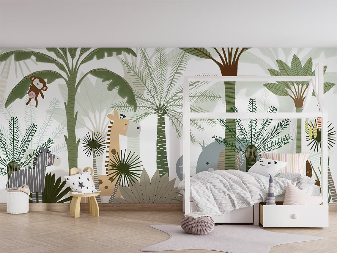Jungle Joy styled in a room