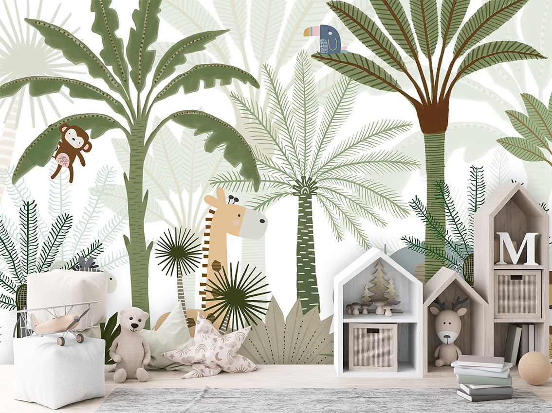 Jungle Joy styled in a room