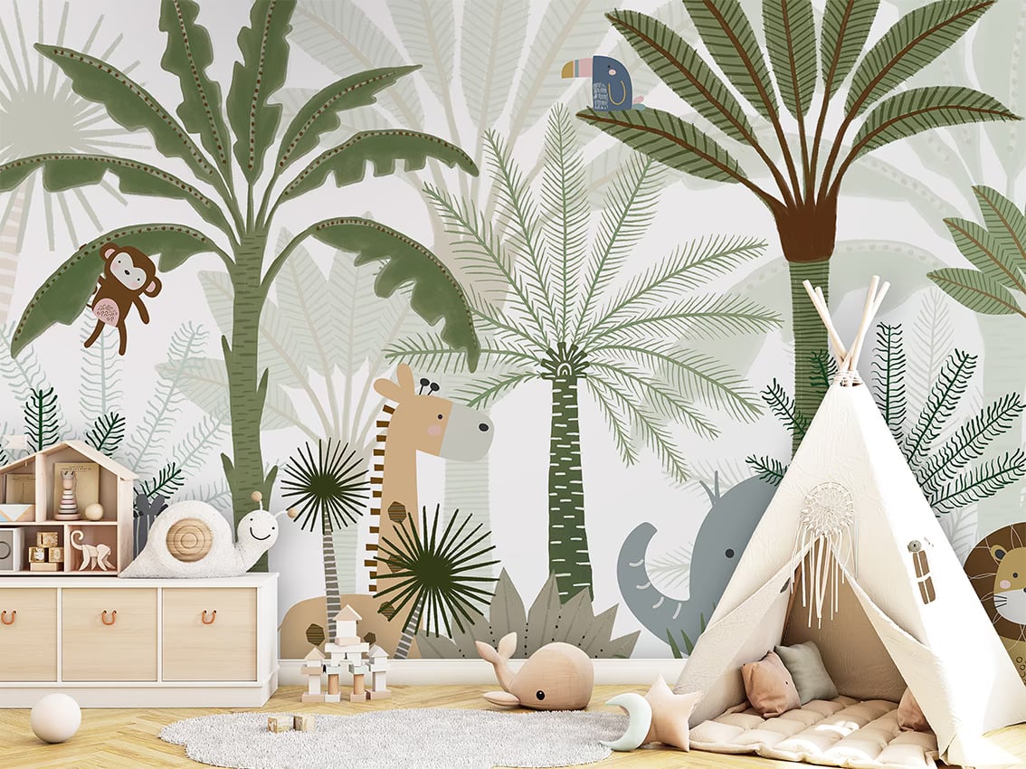 Jungle Joy styled in a room