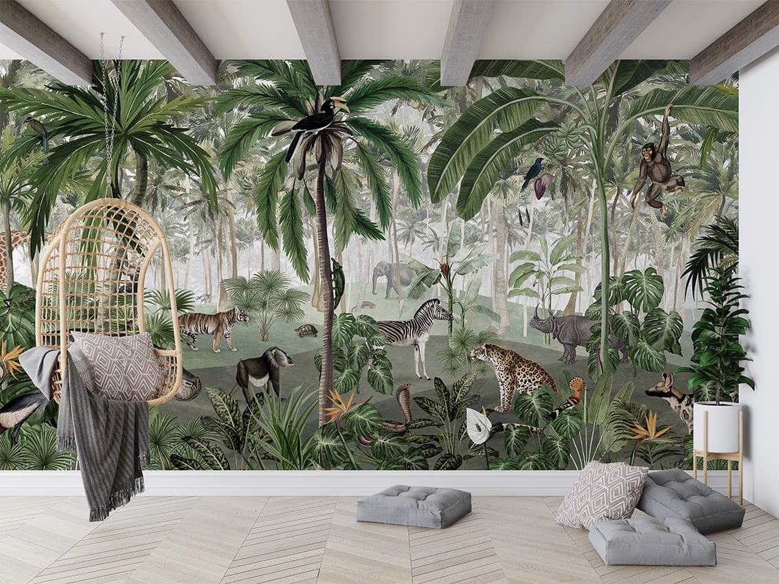 Jungle Lookbook styled in a room