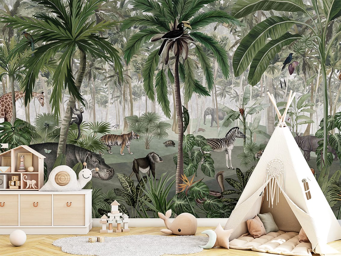Jungle Lookbook styled in a room