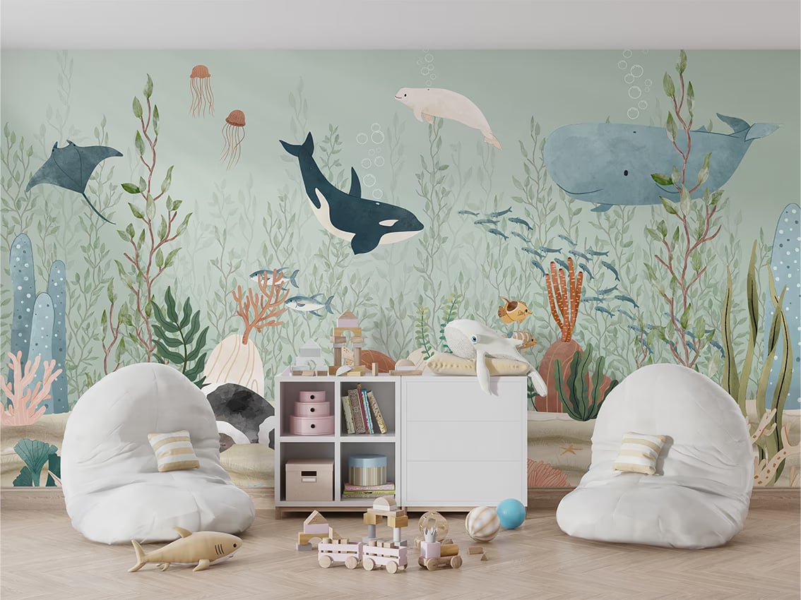 Kelp Forest styled in a room