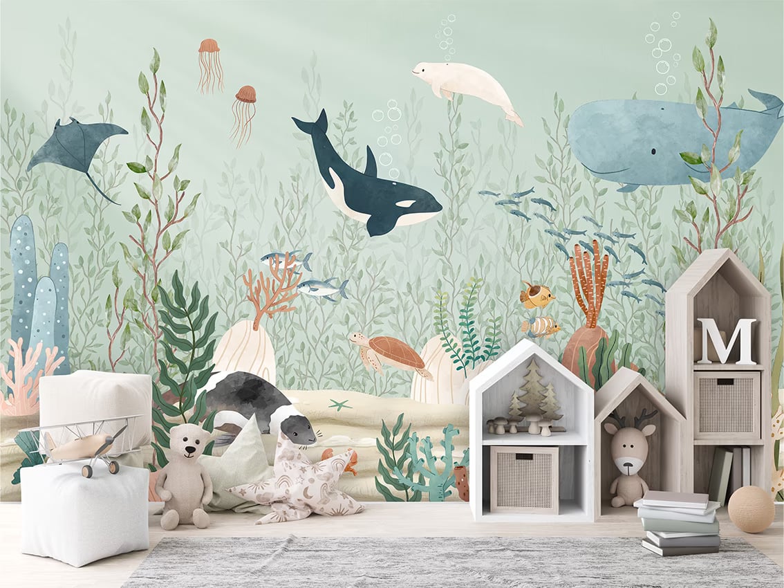 Kelp Forest styled in a room
