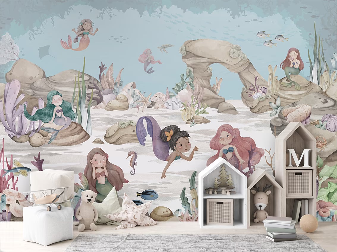 Mermaid Miracles styled in a room