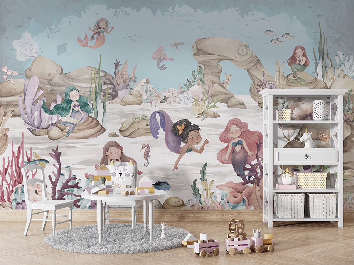 Mermaid Miracles styled in a room