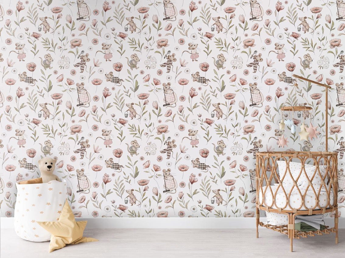 Merry Mice styled in a room