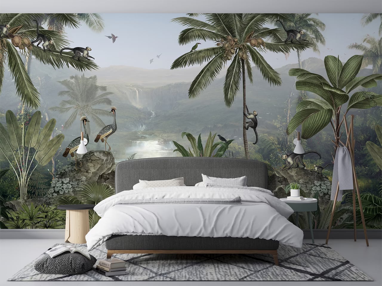 Monkey Sanctuary styled in a room
