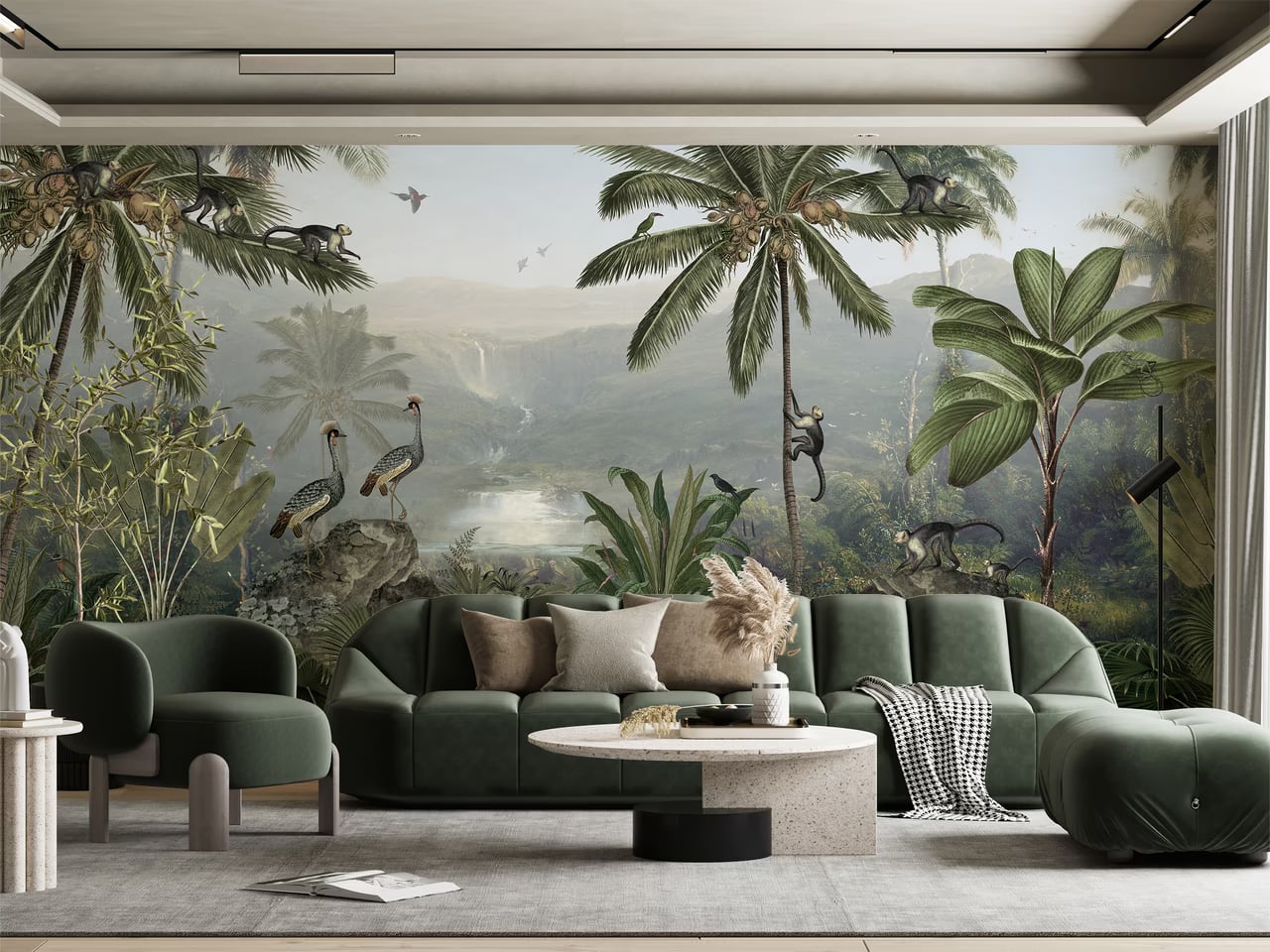 Monkey Sanctuary styled in a room
