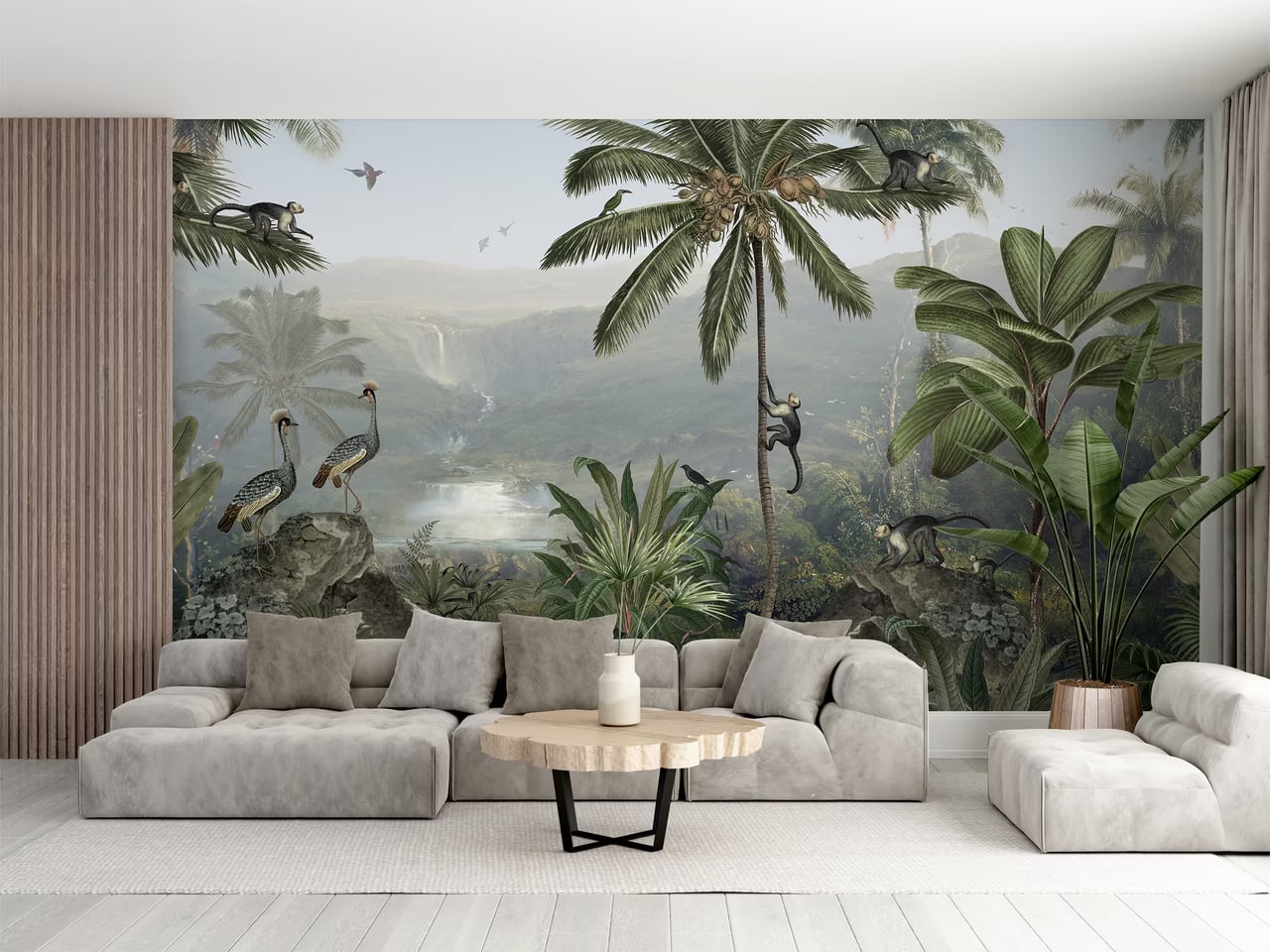Monkey Sanctuary styled in a room