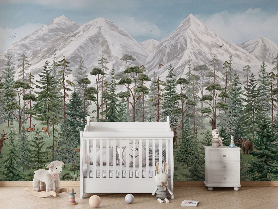 Mountain Forest styled in a room