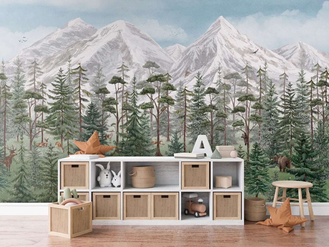 Mountain Forest styled in a room