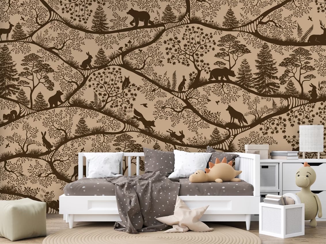 Nordic Nature - beige brown styled in a room