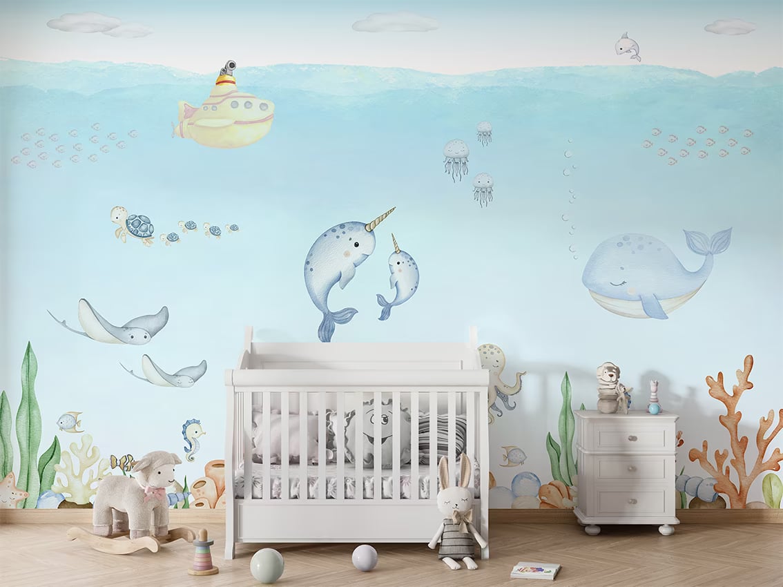 Ocean Joy styled in a room
