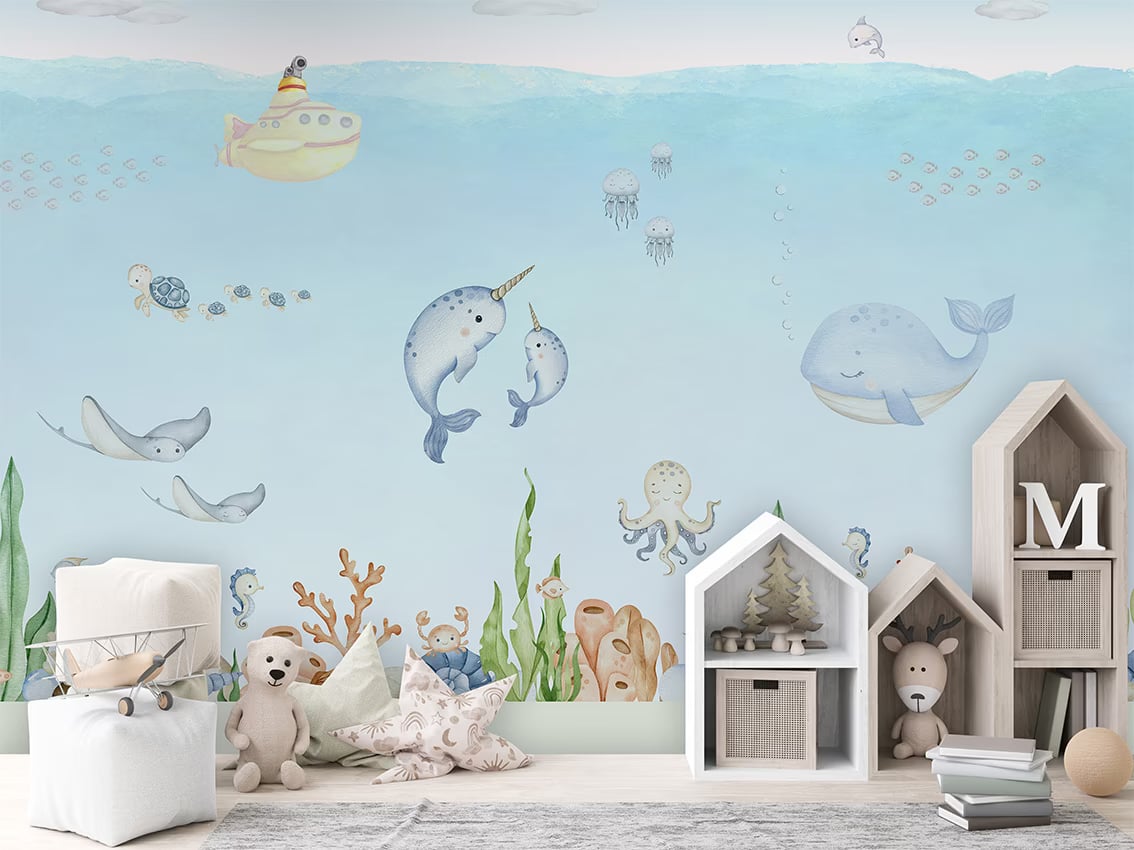 Ocean Joy styled in a room