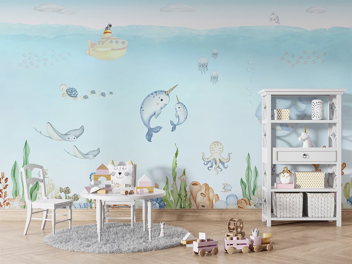 Ocean Joy styled in a room