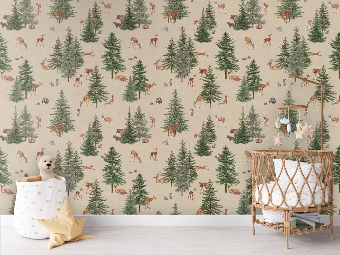 Pine Forest - Sand styled in a room