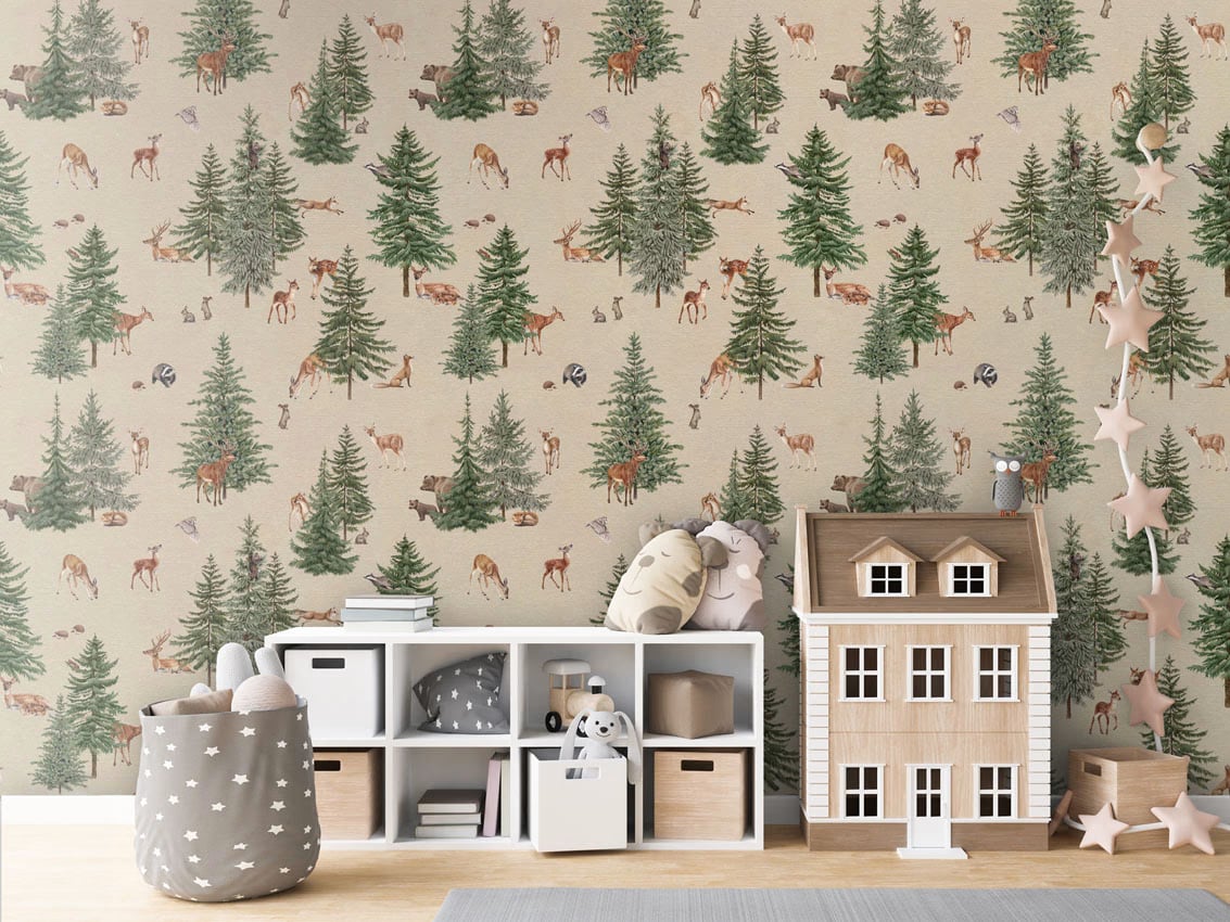 Pine Forest - Sand styled in a room
