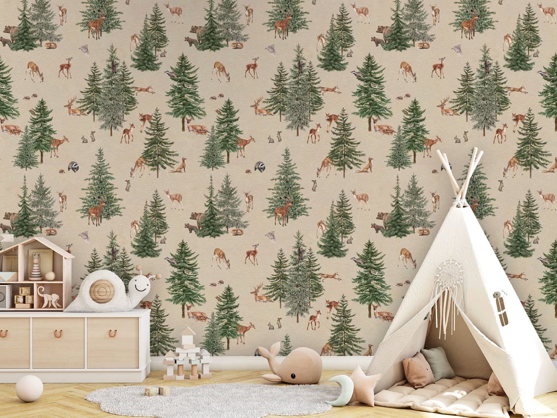 Pine Forest - Sand styled in a room