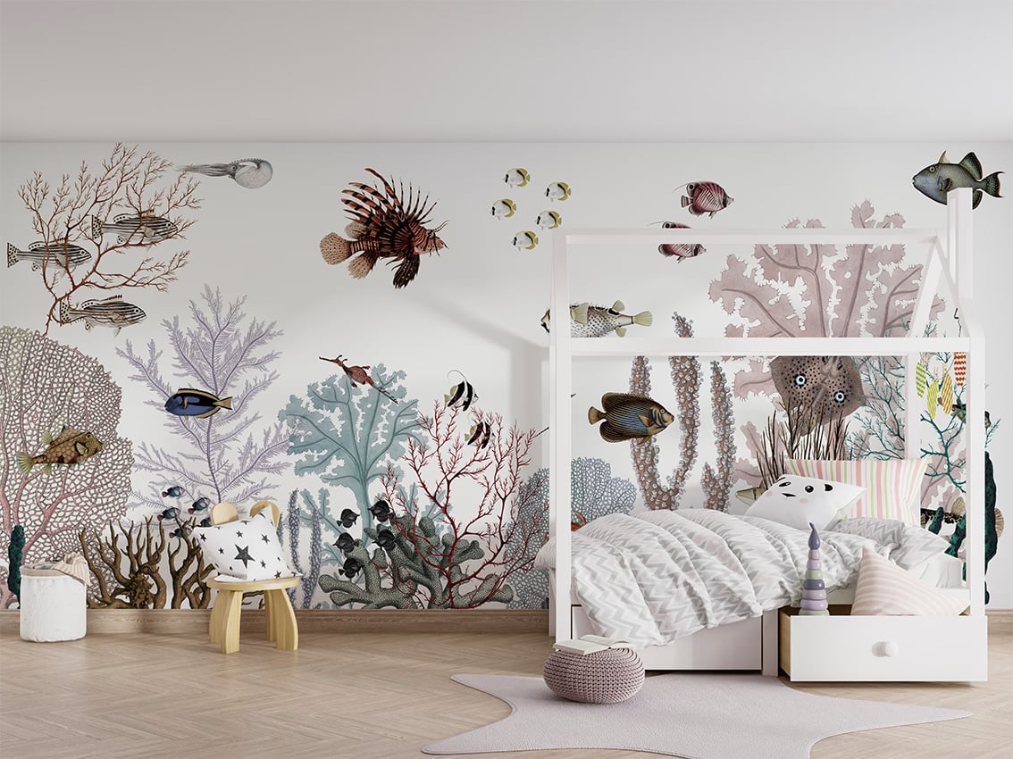 Roaring Reef - White styled in a room