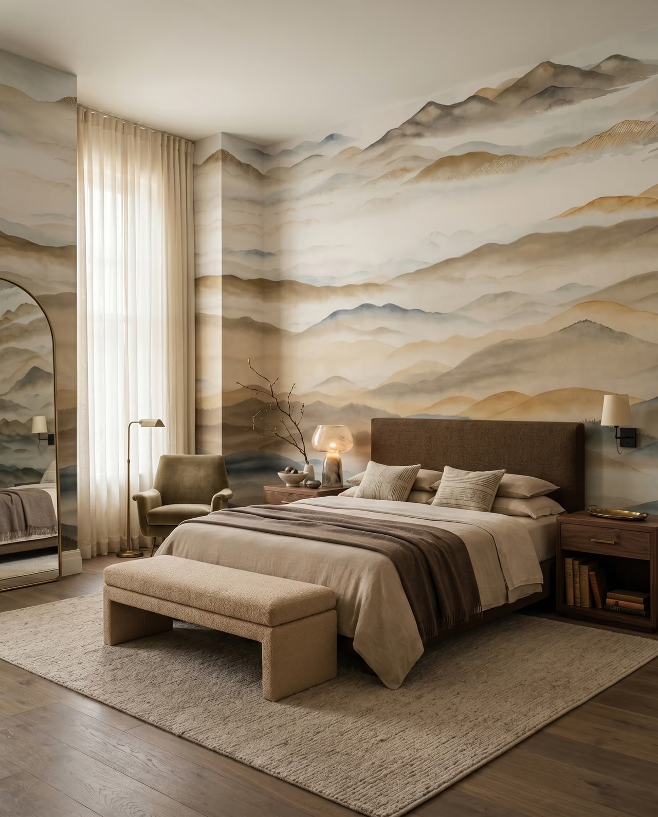 Roerich Valley styled in a room
