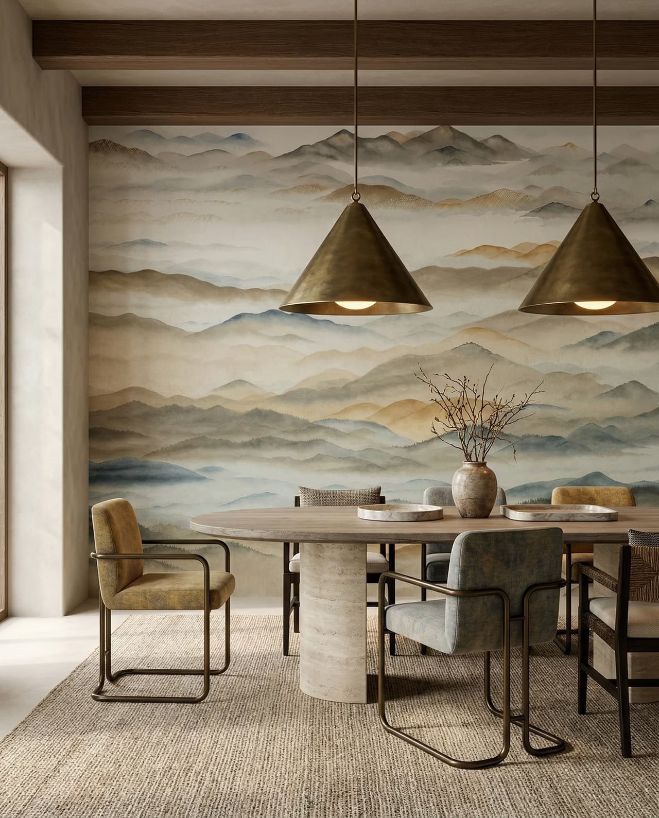 Roerich Valley styled in a room
