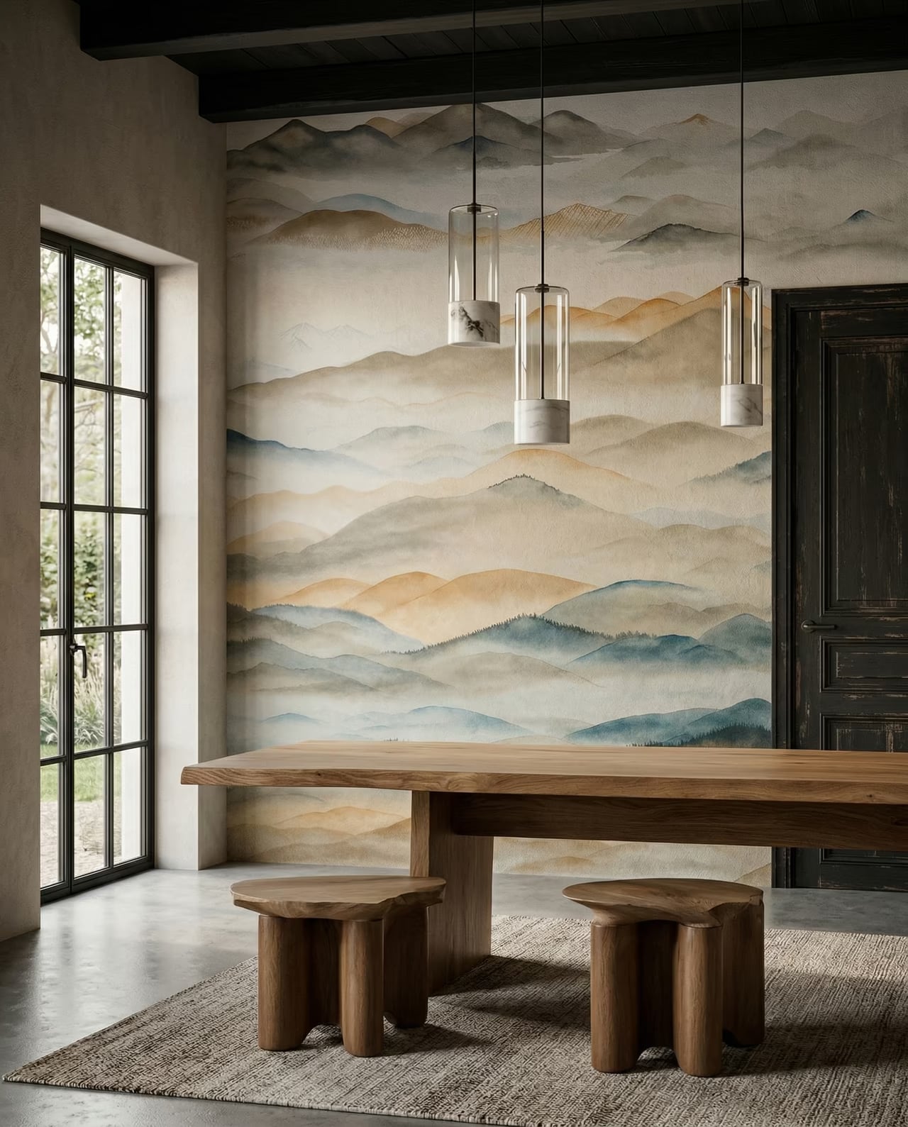 Roerich Valley styled in a room