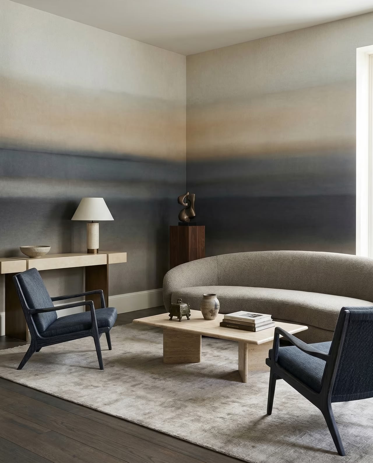 Rotko Sand styled in a room