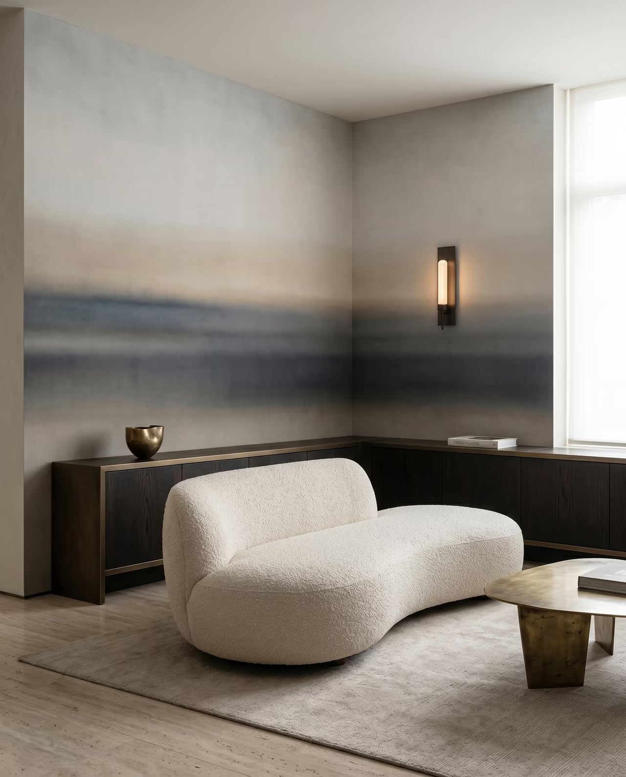 Rotko Sand styled in a room